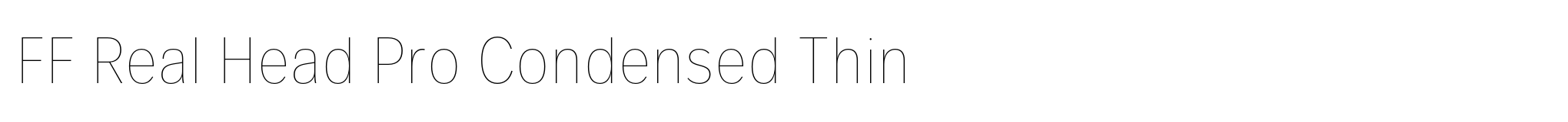 FF Real Head Pro Condensed Thin image